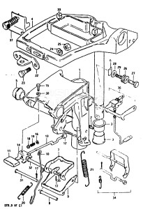 DT9.9 From 00993-512880 ()  1985 drawing SWIVEL BRACKET