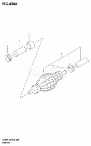 DF200A From 20003F-510001 (E01 E40)  2015 drawing FUEL HOSE