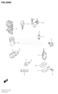 00995F-410001 (2014) 9.9hp P03-U.S.A (DF9.9B  DF9.9BR  DF9.9BT  DF9.9BTH) DF9.9B drawing SENSOR / SWITCH (DF9.9BTH:P03)