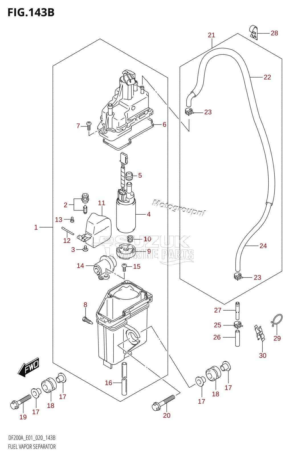 FUEL VAPOR SEPARATOR (E40)