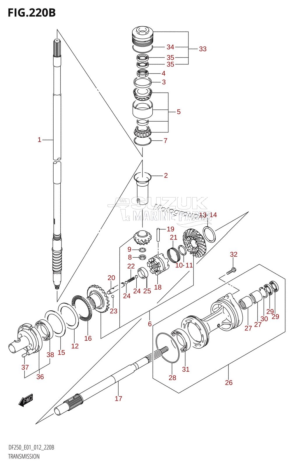 TRANSMISSION (DF200T:E40)