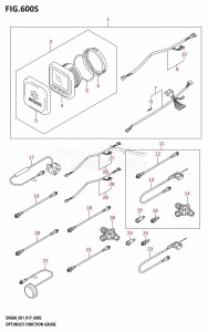 DF50A From 05003F-710001 (E01)  2017 drawing OPT:MULTI FUNCTION GAUGE (DF60AVT:E40)