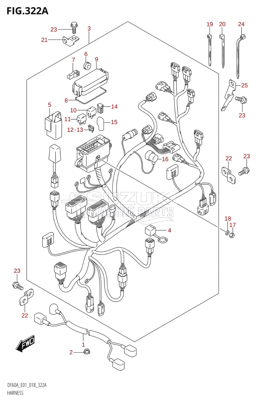 HARNESS (DF40A,DF40ATH,DF50A,DF50ATH)