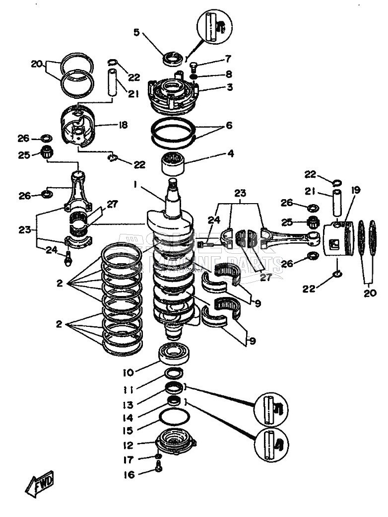 CRANKSHAFT--PISTON