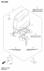 DF175AP From 17503P-440001 (E11)  2024 drawing ENGINE COVER (DF200AP)