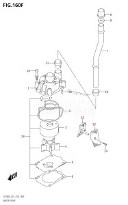 DF200AZ From 20003Z-910001 (E01 E40)  2019 drawing WATER PUMP (DF150AT:E40,DF150AZ:E40)