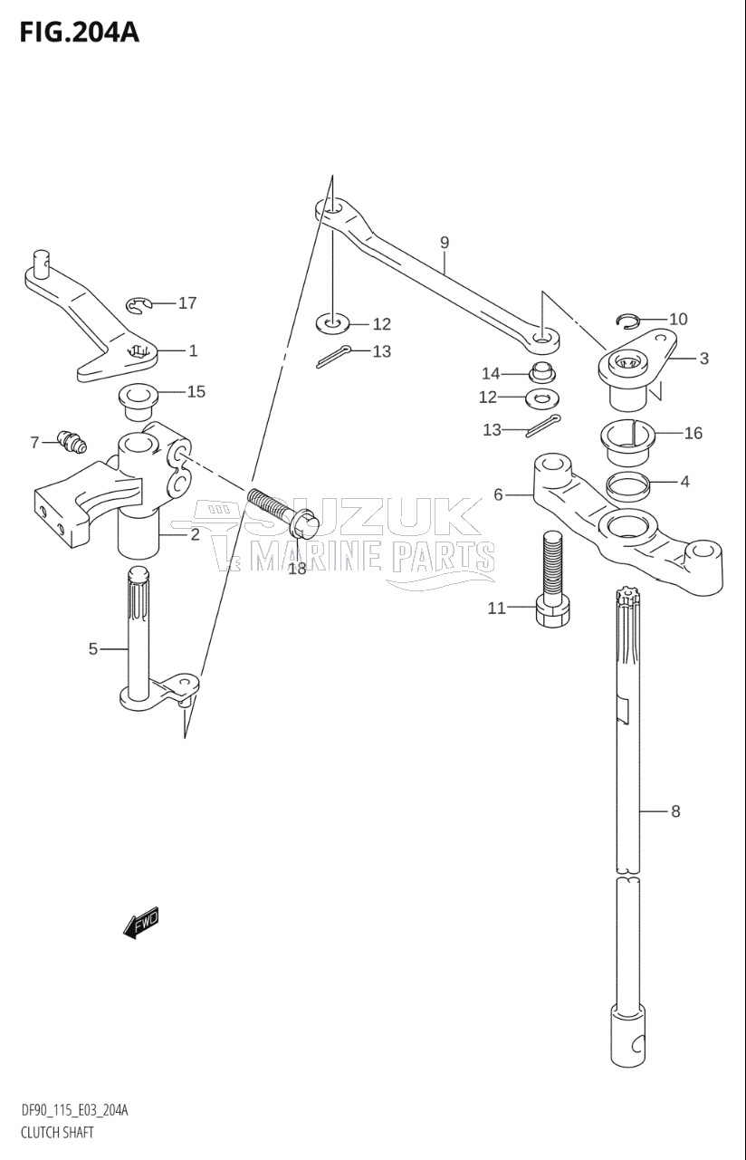 CLUTCH SHAFT (K1,K2,K3)