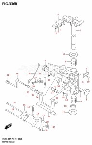 DF30A From 03003F-710001 (P40)  2017 drawing SWIVEL BRACKET (DF25AR:P03)