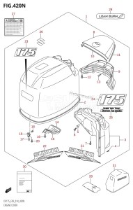 DF175T From 17502F-410001 (E03)  2014 drawing ENGINE COVER (DF175Z:E03)