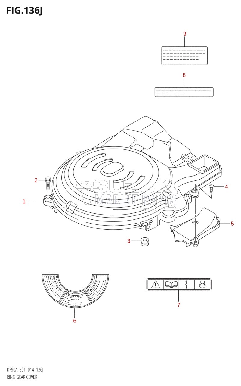 RING GEAR COVER (DF90ATH:E01)