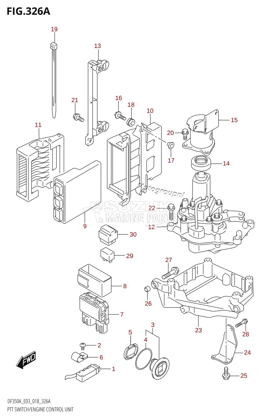 PTT SWITCH /​ ENGINE CONTROL UNIT