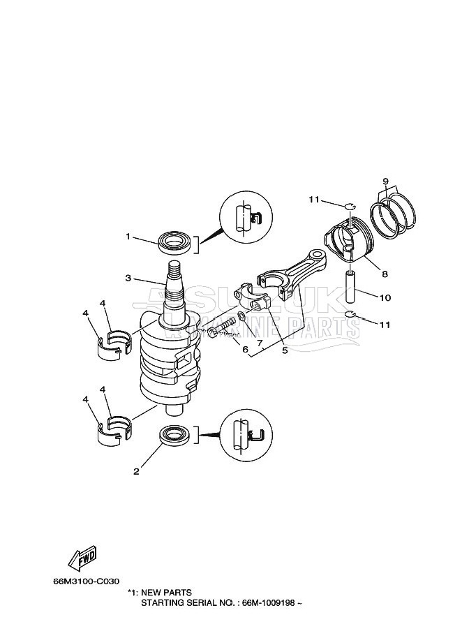 CRANKSHAFT--PISTON