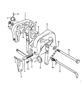 DT25 From 2501-100001 ()  1982 drawing CLAMP BRACKET