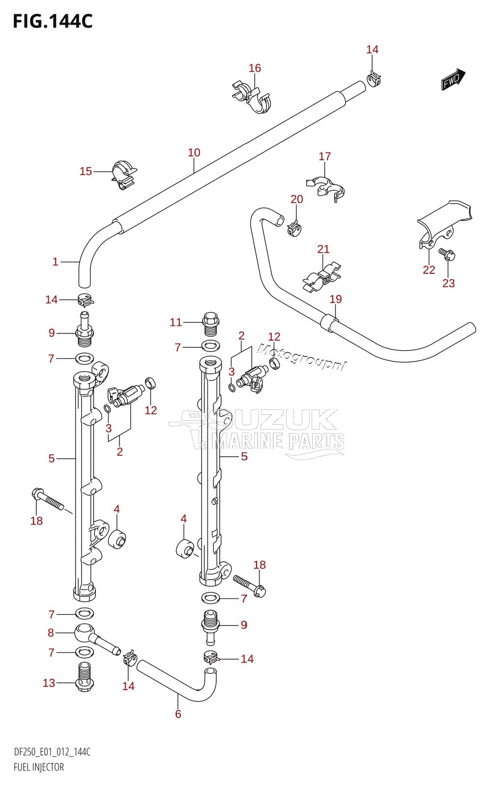 FUEL INJECTOR (DF200Z:E01)