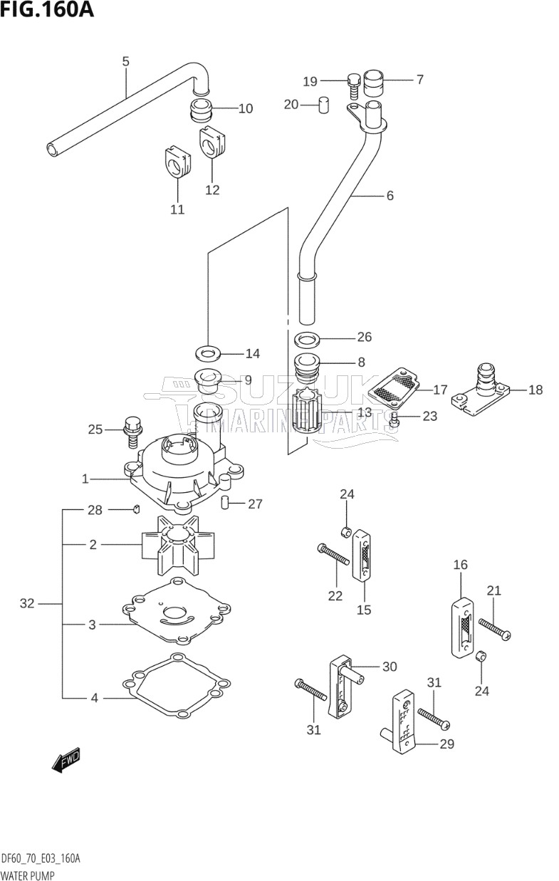 WATER PUMP (W,X,Y,K1,K2,K3,K4,K5,K6,K7)