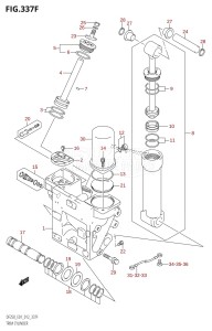 DF250 From 25003F-210001 (E01 E40)  2012 drawing TRIM CYLINDER (DF225T:E40:(X-TRANSOM,XX-TRANSOM))