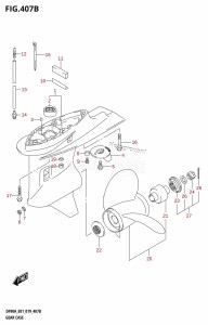 DF80A From 08002F-910001 (E01 E40)  2019 drawing GEAR CASE (DF70ATH,DF80A,DF90ATH)