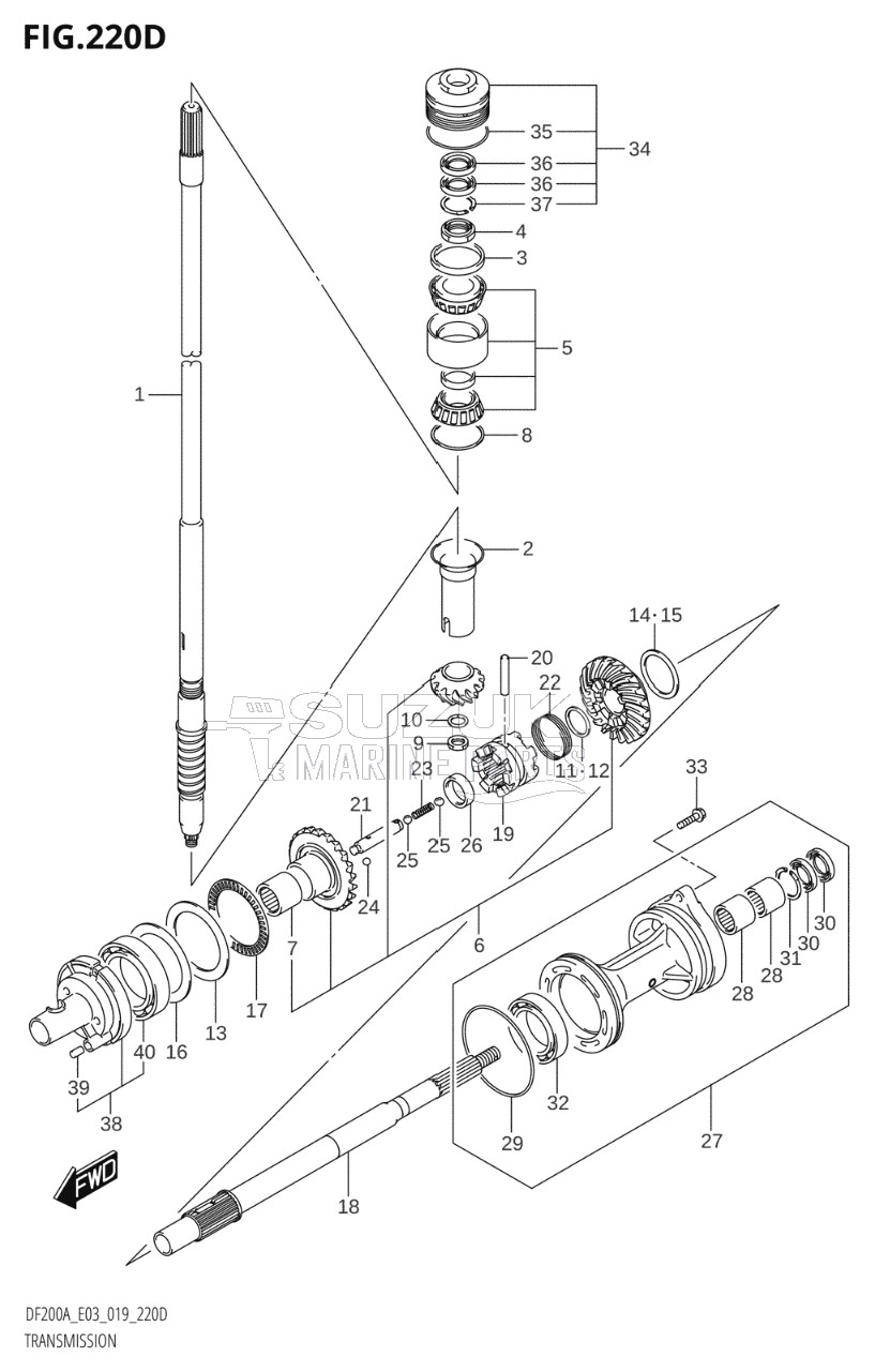 TRANSMISSION (DF150AT)