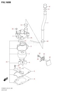 DF150AST From 15004F-140001 (E03)  2021 drawing WATER PUMP (023)