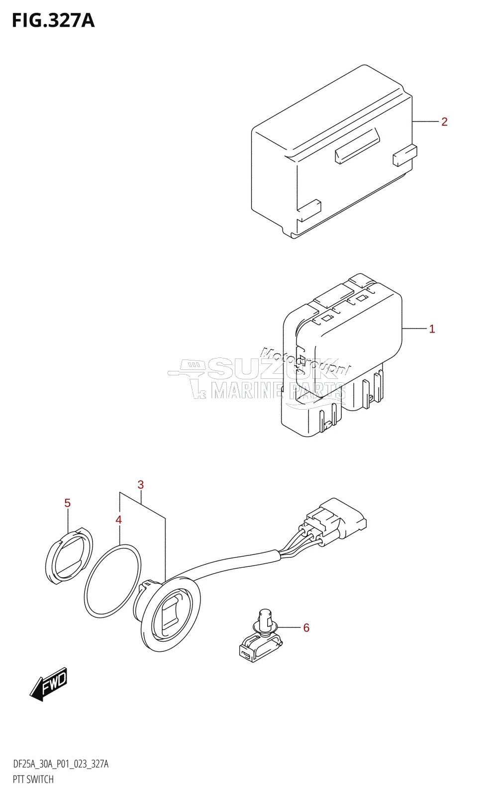 PTT SWITCH (DF25AT,DF30AT)