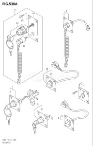 09001F-880001 (2008) 90hp E01-Gen. Export 1 (DF90TK8) DF90 drawing OPT:SWITCH (K1,K2,K3,K4)