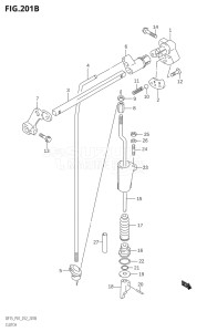 01503F-210001 (2012) 15hp P01-Gen. Export 1 (DF15  DF15R) DF15 drawing CLUTCH (DF15R:P01)