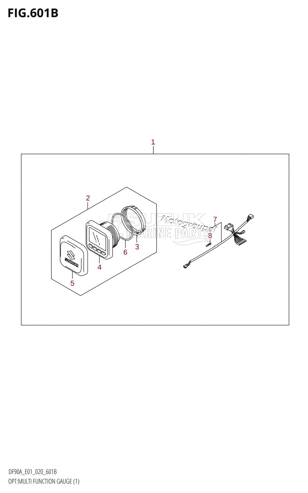 OPT:MULTI FUNCTION GAUGE (1) (DF90AWQH)