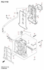 DF40A From 04003F-410001 (E01)  2014 drawing CYLINDER HEAD (DF40AST:E34)