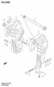 DF60A From 06002F-410001 (E01 E40)  2014 drawing CLAMP BRACKET (DF50A:E01)