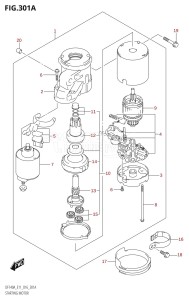 DF115AZ From 11503Z-610001 (E01 E3 E11 E40)  2016 drawing STARTING MOTOR