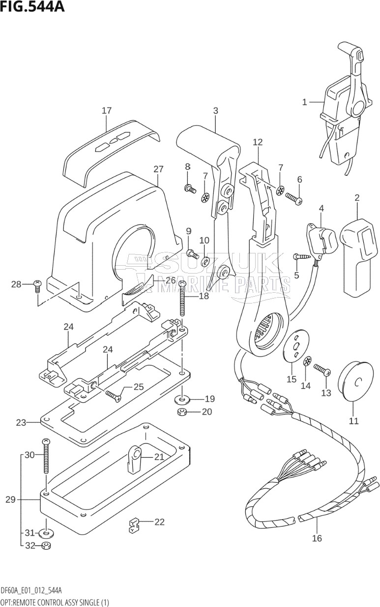 OPT:REMOTE CONTROL ASSY SINGLE (1)