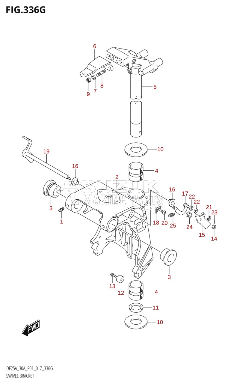 SWIVEL BRACKET (DF30AT:P01)