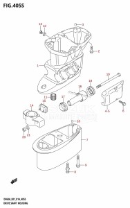 DF40A From 04004F-410001 (E34-Italy)  2014 drawing DRIVE SHAFT HOUSING (DF60AVT:E40)