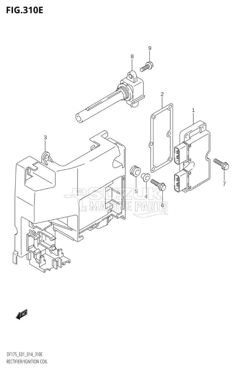 RECTIFIER / IGNITION COIL (DF150Z:E01)