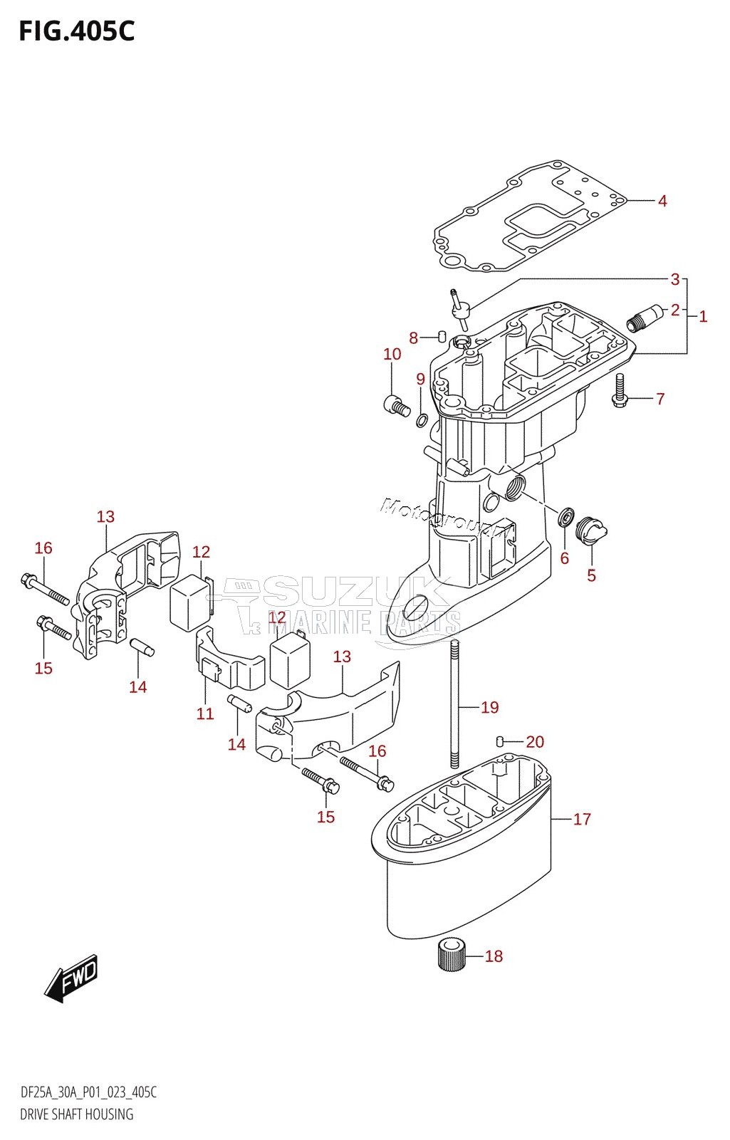 DRIVE SHAFT HOUSING (DF30AQ)