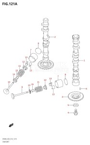 04003F-410001 (2014) 40hp E03-USA (DF40A) DF40A drawing CAMSHAFT