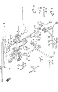 Outboard DF 250 drawing Harness