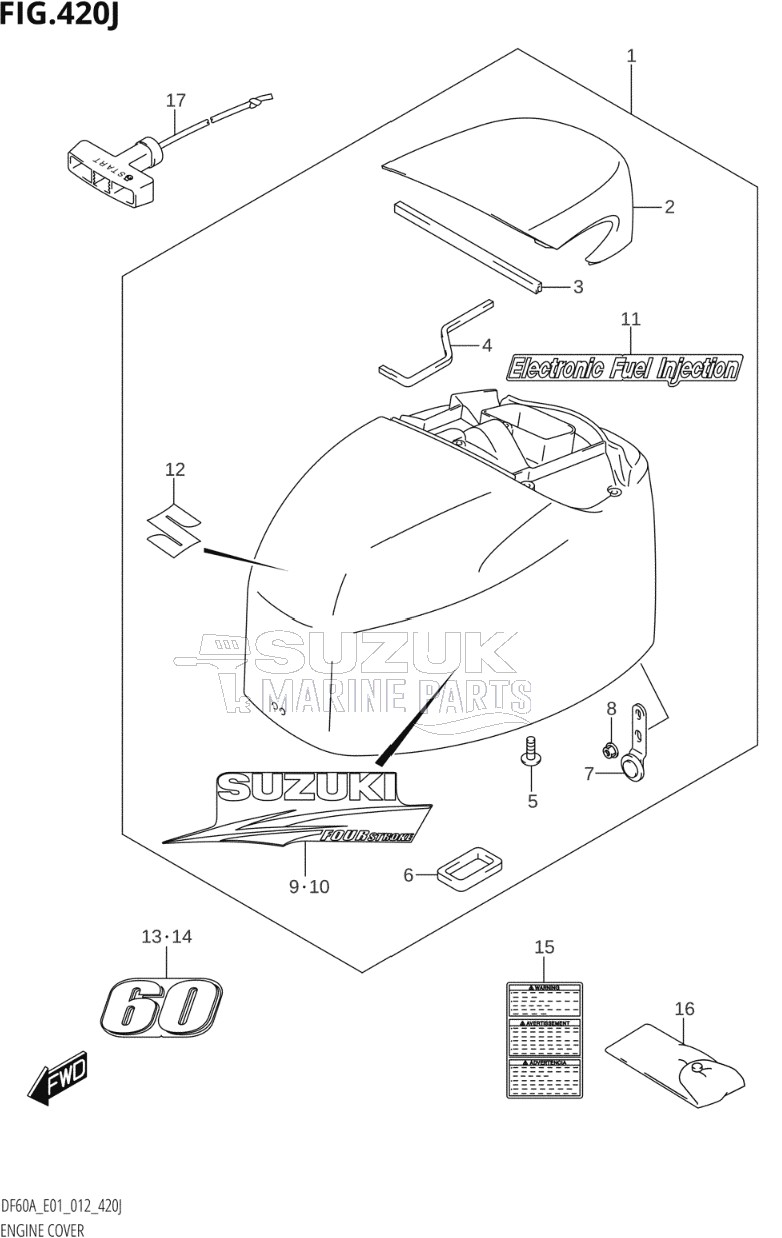 ENGINE COVER (DF60AQH:E40)