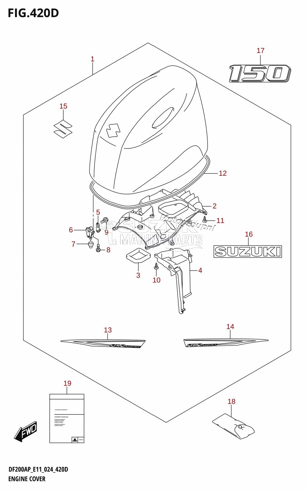 ENGINE COVER (DF150AP)