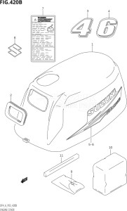 00402F-110001 (2011) 4hp P03-U.S.A (DF4) DF4 drawing ENGINE COVER (K10,011)