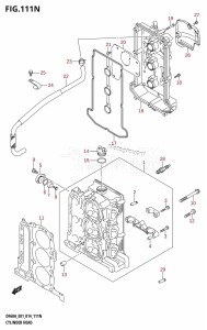 DF60A From 06003F-410001 (E01 E40)  2014 drawing CYLINDER HEAD (DF50AVT:E01)