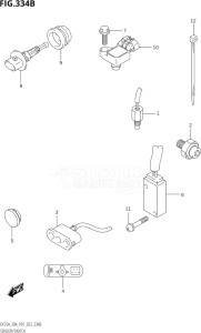 03003F-040001 (2020) 30hp P01 P40-Gen. Export 1 (DF30A  DF30AQ  DF30AR  DF30AT  DF30ATH) DF30A drawing SENSOR / SWITCH (DF25AR,DF30AR)