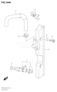 06003F-810001 (2018) 60hp E03-USA (DF60AVT) DF60A drawing FUEL INJECTOR