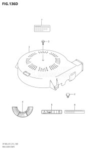 14003Z-310001 (2013) 140hp E01 E40-Gen. Export 1 - Costa Rica (DF140AZ) DF140AZ drawing RING GEAR COVER (DF140AZ:E40)