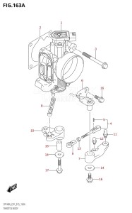 DF100A From 10003F-510001 (E01)  2015 drawing THROTTLE BODY