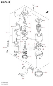 DF300 From 30002F-010001 (E03)  2010 drawing STARTING MOTOR