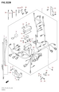 DF175T From 17502F-310001 (E01 E40)  2013 drawing HARNESS (DF150T:E40)