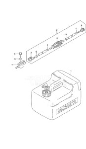 DF 9.9B drawing Fuel Tank