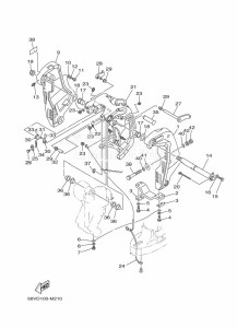 F115AETL drawing FRONT-FAIRING-BRACKET