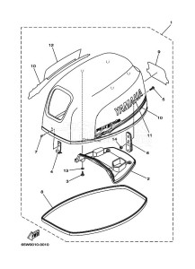 F25A drawing FAIRING-UPPER